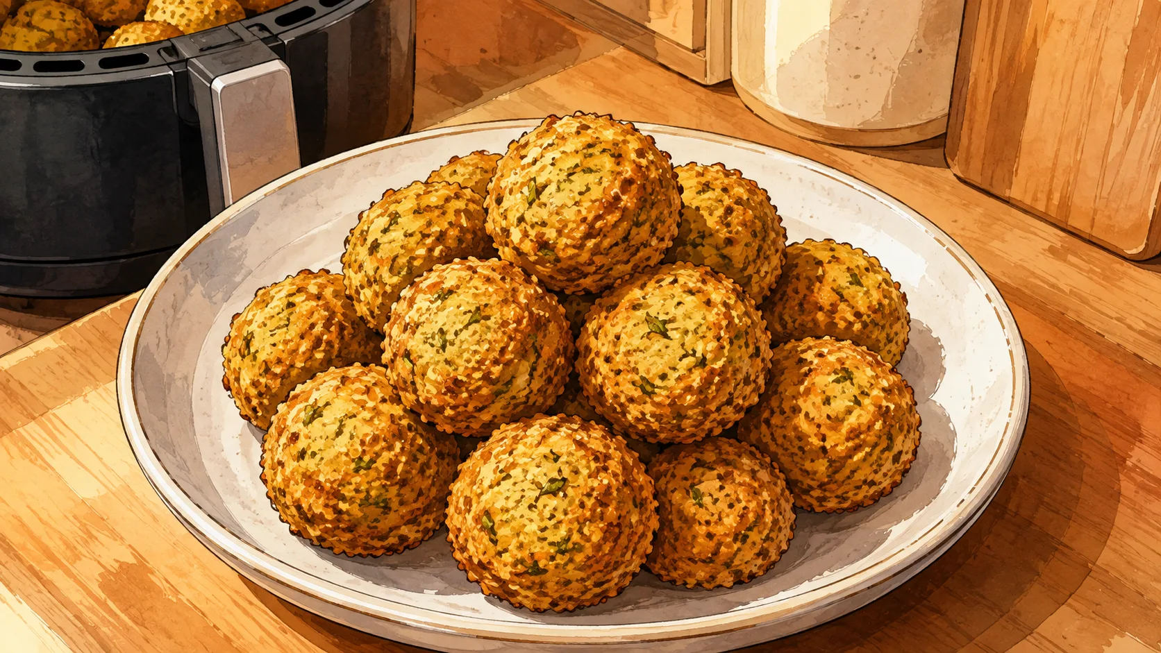 Recette de Falafels de pois chiches à l’air fryer