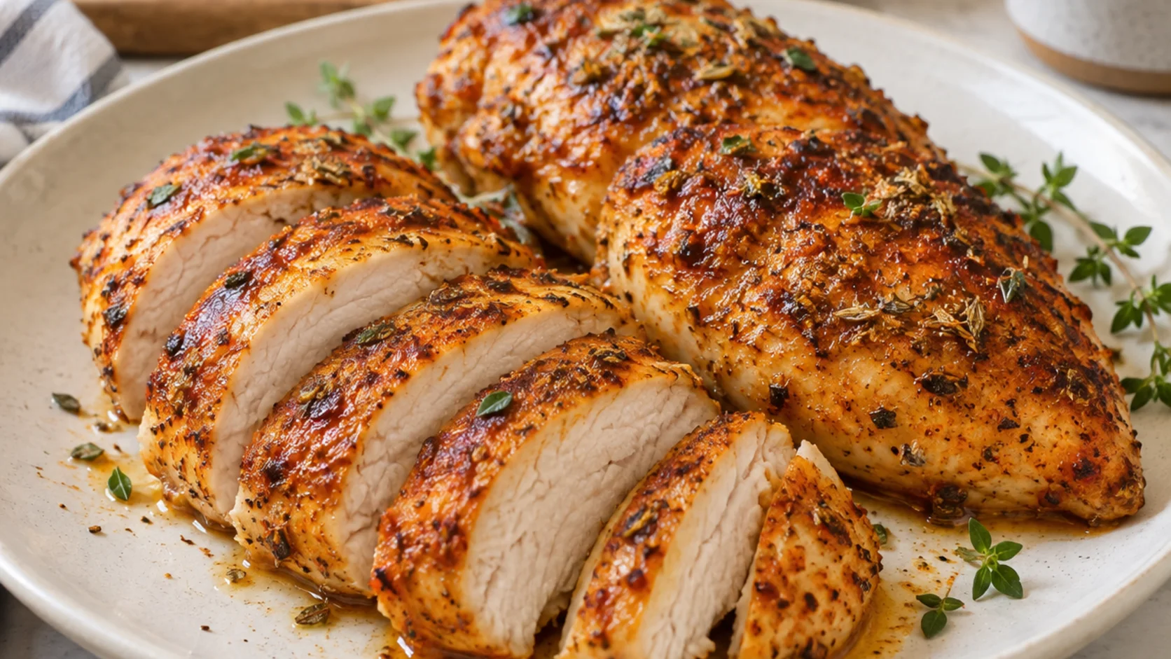 Recette de Blancs de poulet au paprika et aux herbes à l’air fryer