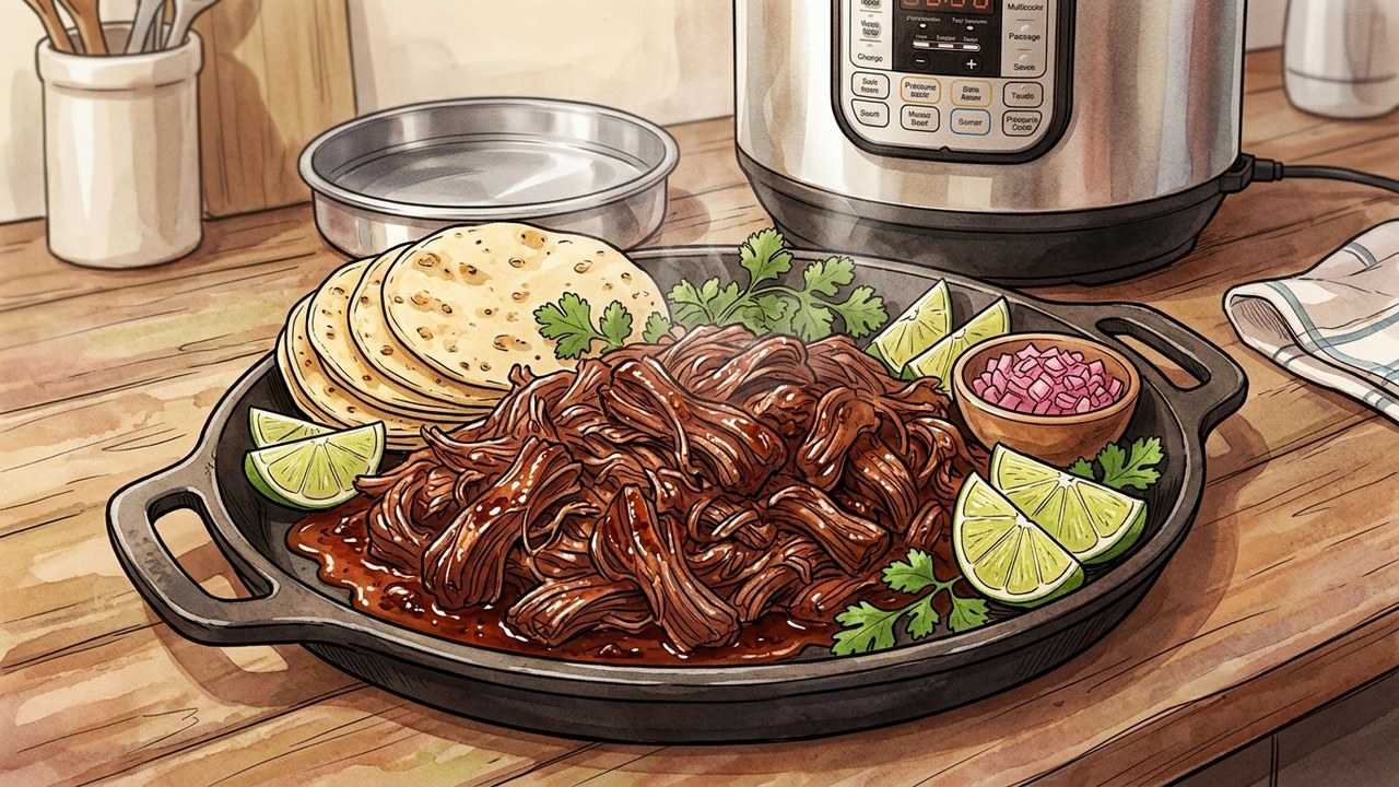 Recette de Barbacoa de bœuf effiloché aux piments chipotle & agrumes