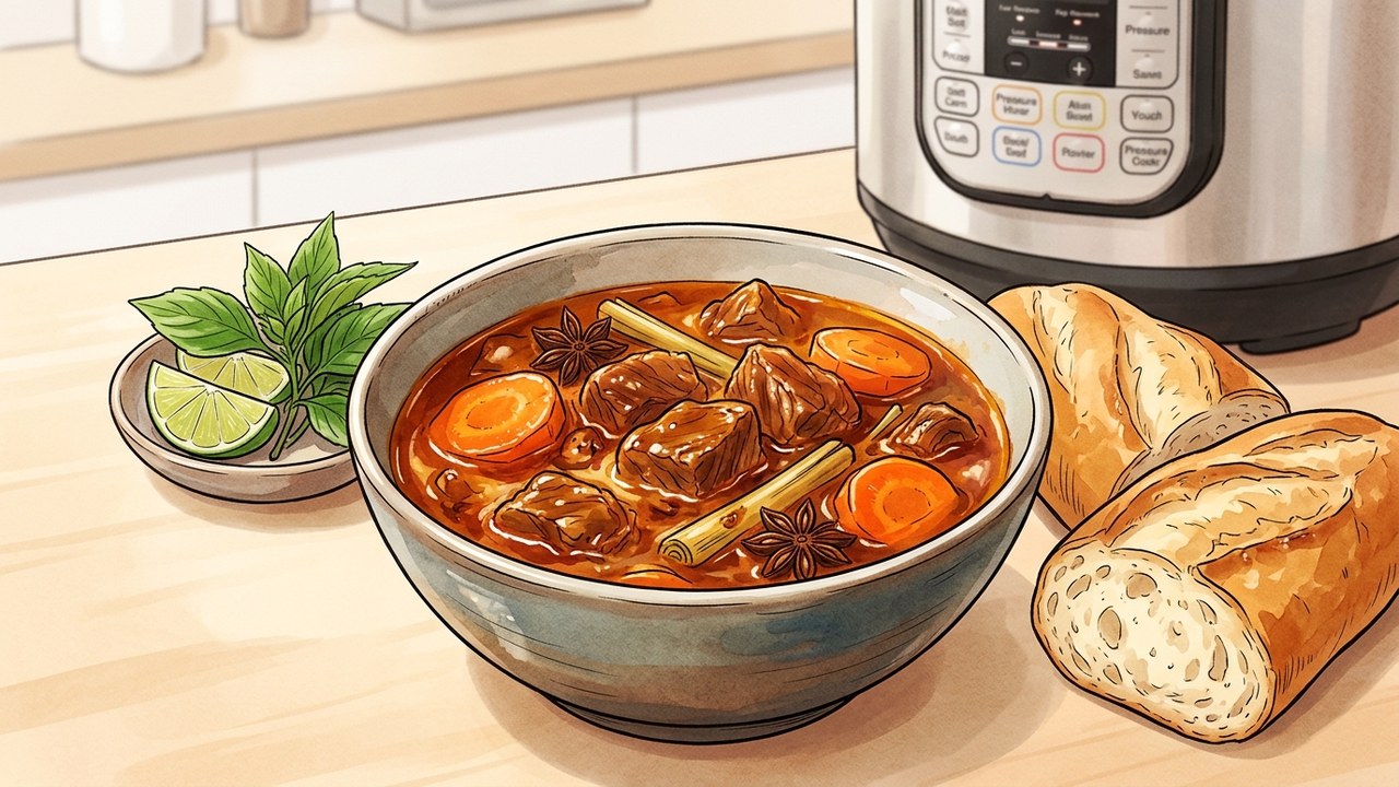 Recette de Bò Kho — Ragoût de bœuf vietnamien à la citronnelle & badiane