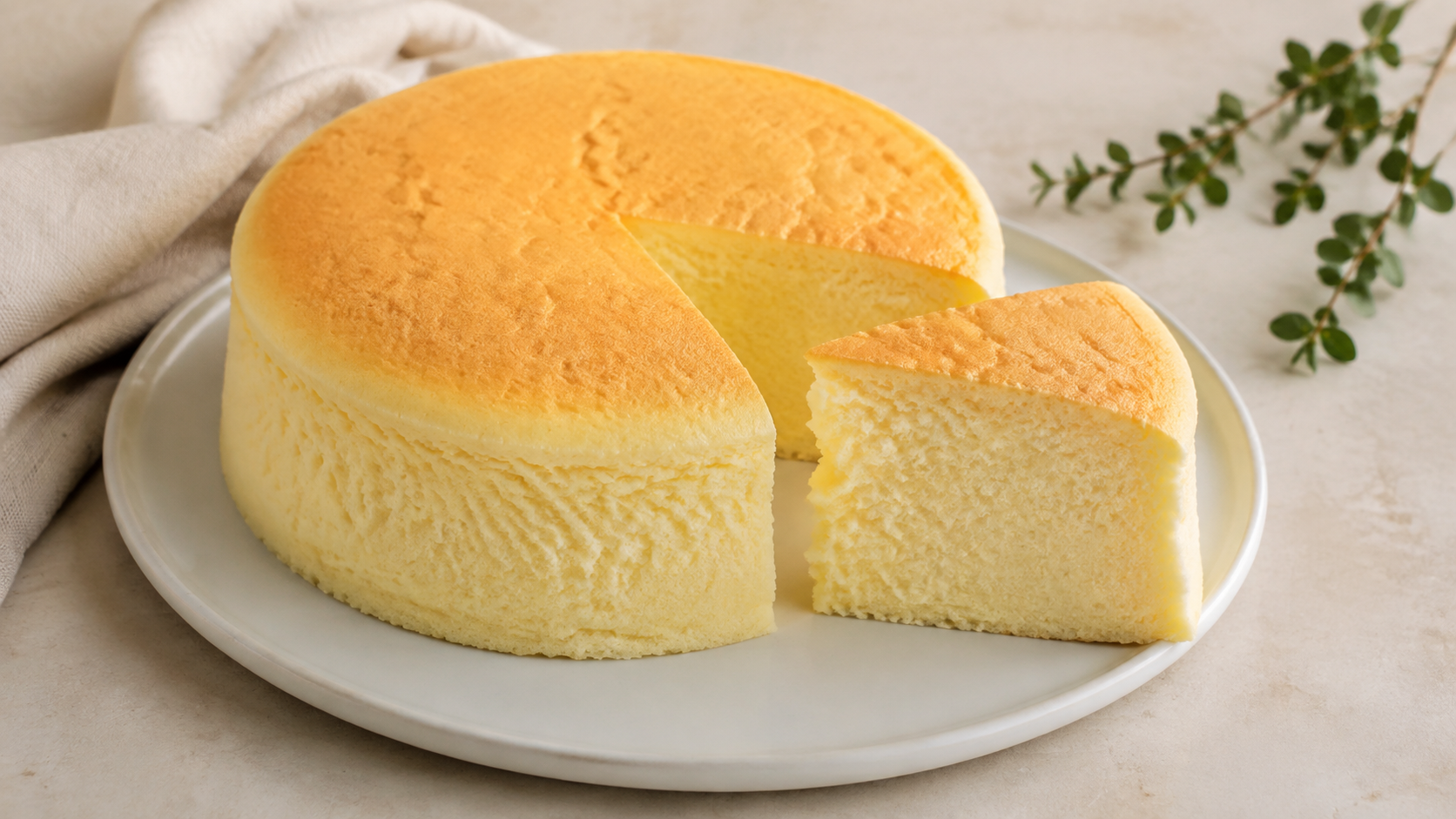 Recette de Cheesecake japonais extra léger