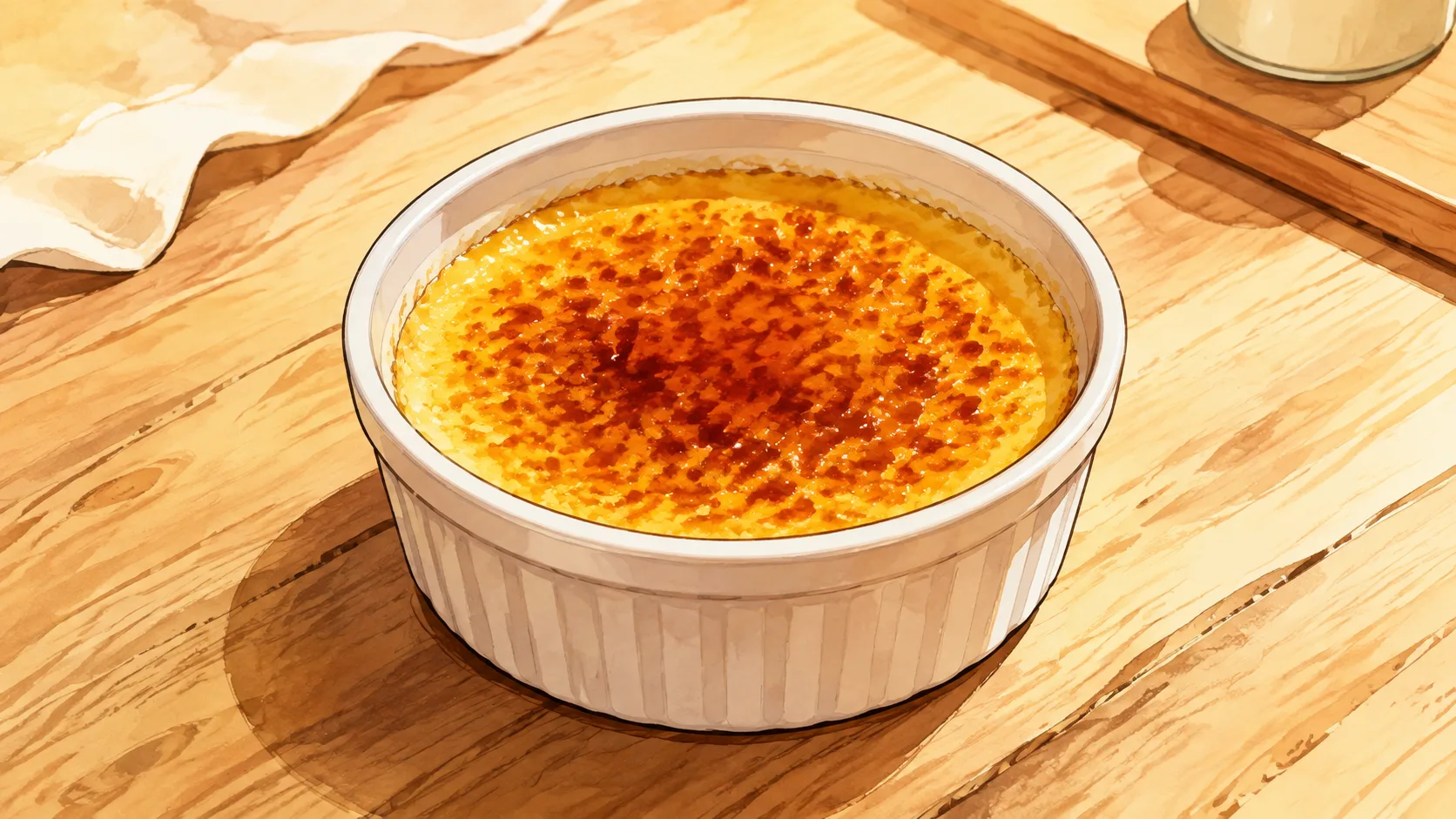 Recette de Crème brûlée vanille sous vide