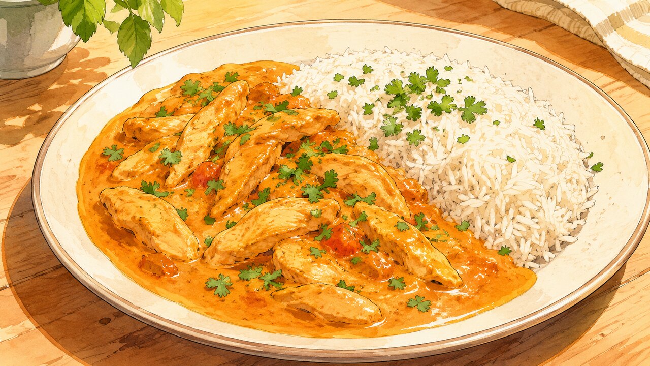 Recette de Curry de poulet express