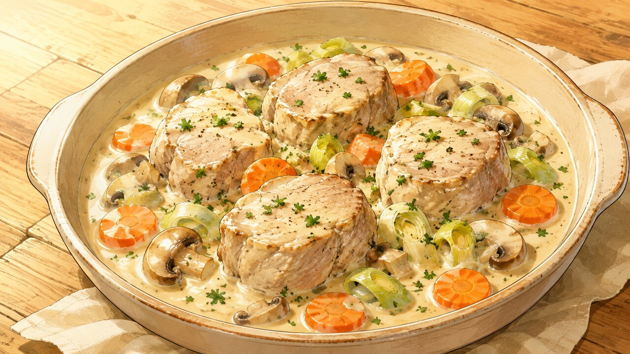 Recette de Filet mignon façon blanquette