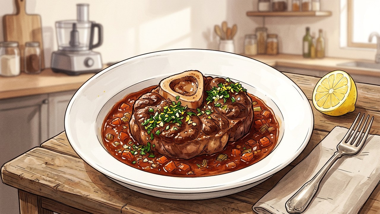 Recette de Osso buco de veau à la milanaise & gremolata
