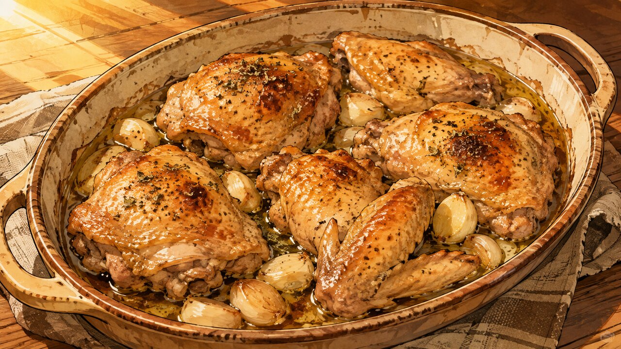 Recette de Pollo al ajillo