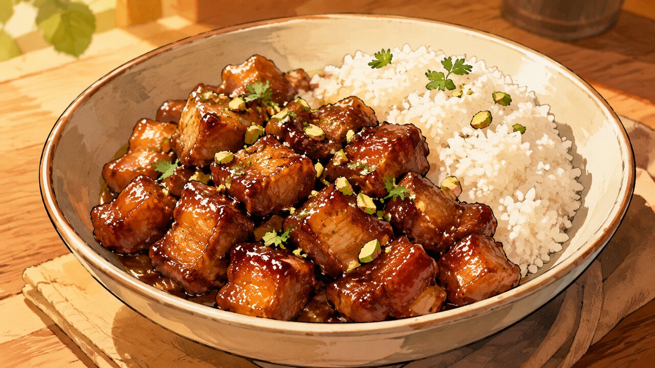 Recette de Porc au caramel