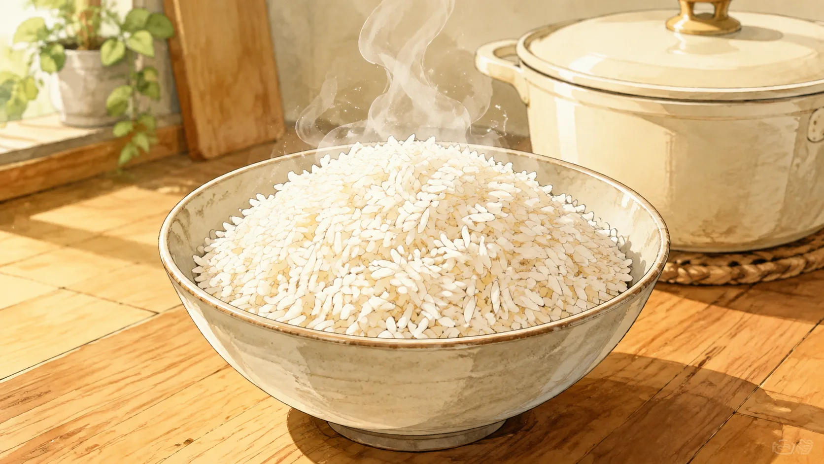 Recette de Riz blanc long à la casserole par absorption