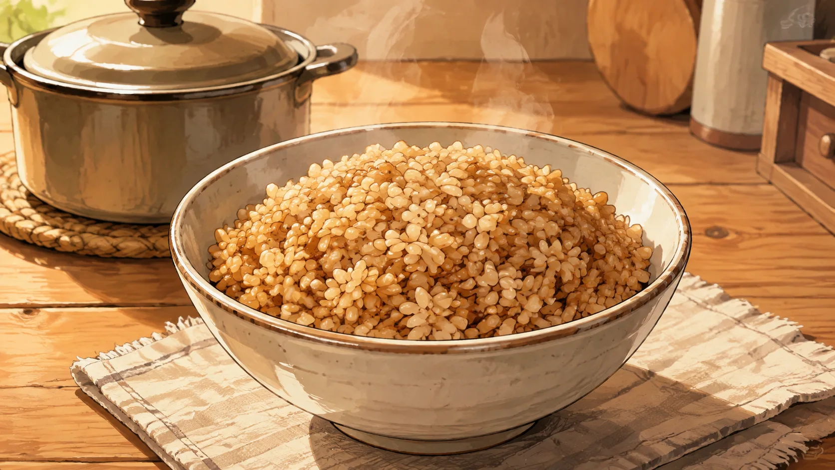 Recette de Riz complet à la casserole