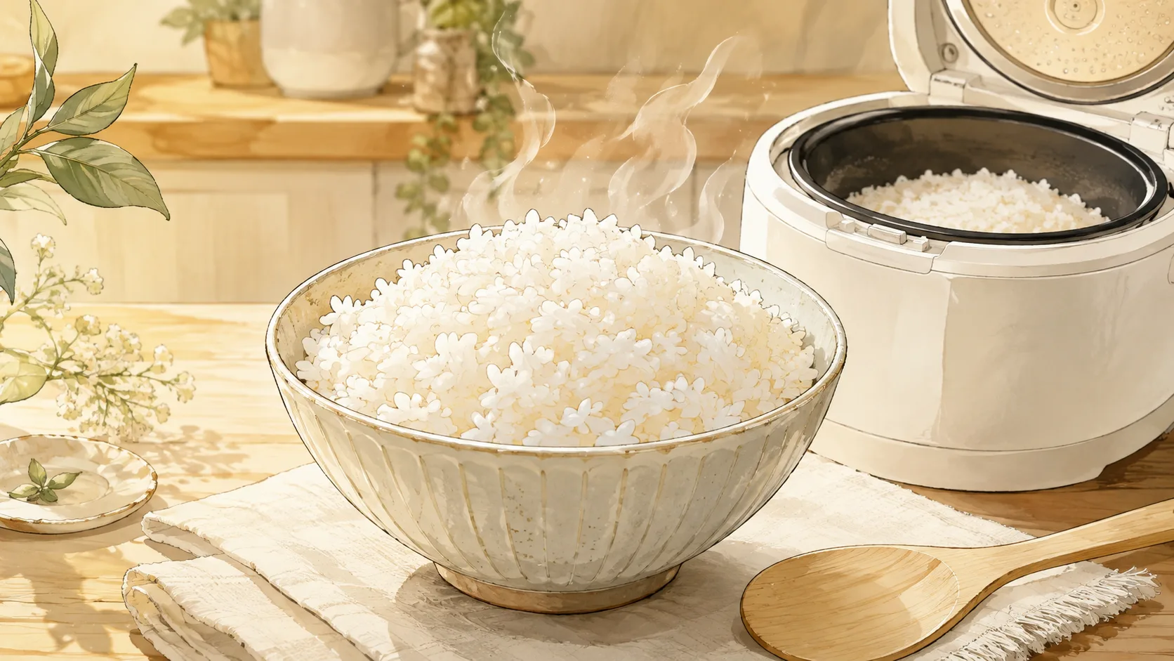 Recette de Riz blanc au rice cooker