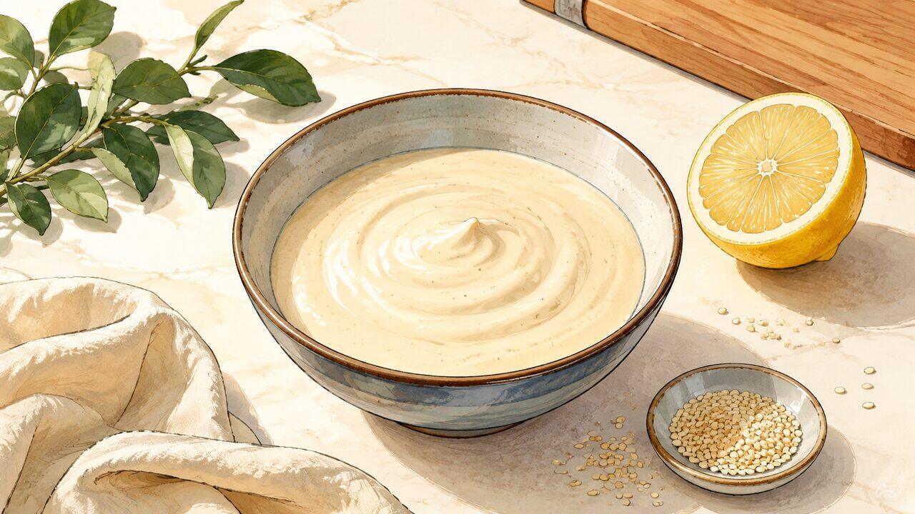 Recette de Sauce tahini, yaourt et citron