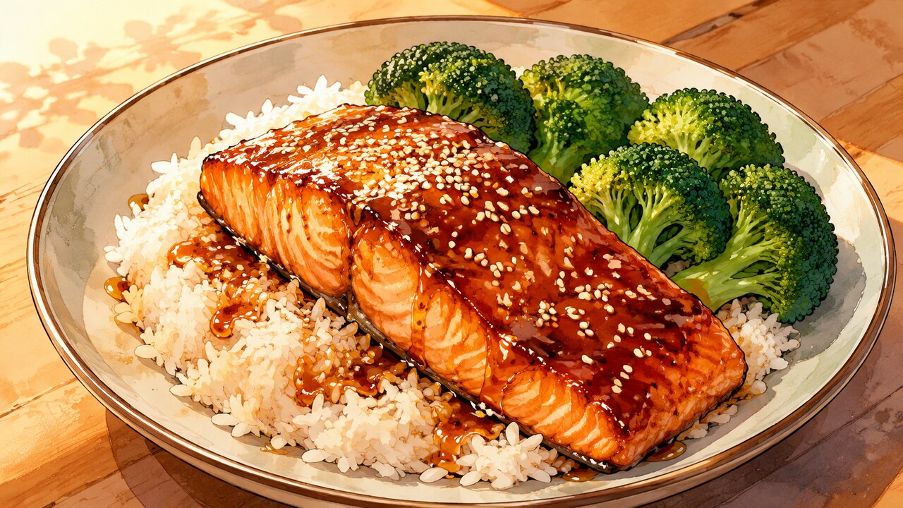 Recette de Saumon laqué aux saveurs asiatiques