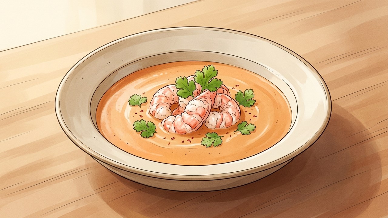 Recette de Velouté de langoustines à la coriandre